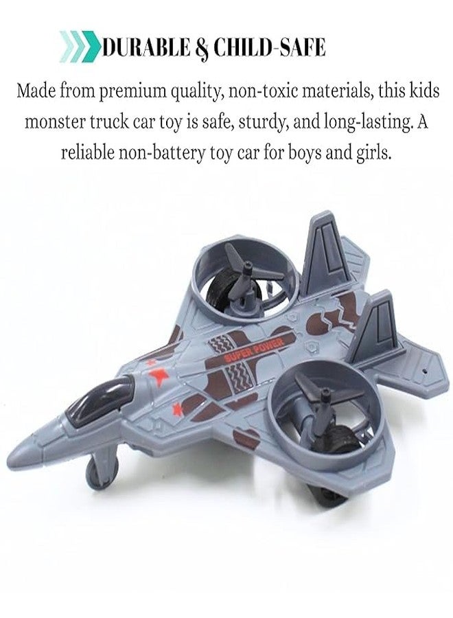 MALLEXO Realistic Military Fighter Jet Airplane Toy for Kids | 1 PCS Push & Go Unbreakable Aircraft Plane Model Toys Action Figure Playset for Boys and Girls Education | Decor Items Birthday Gifts (1) - Image 5